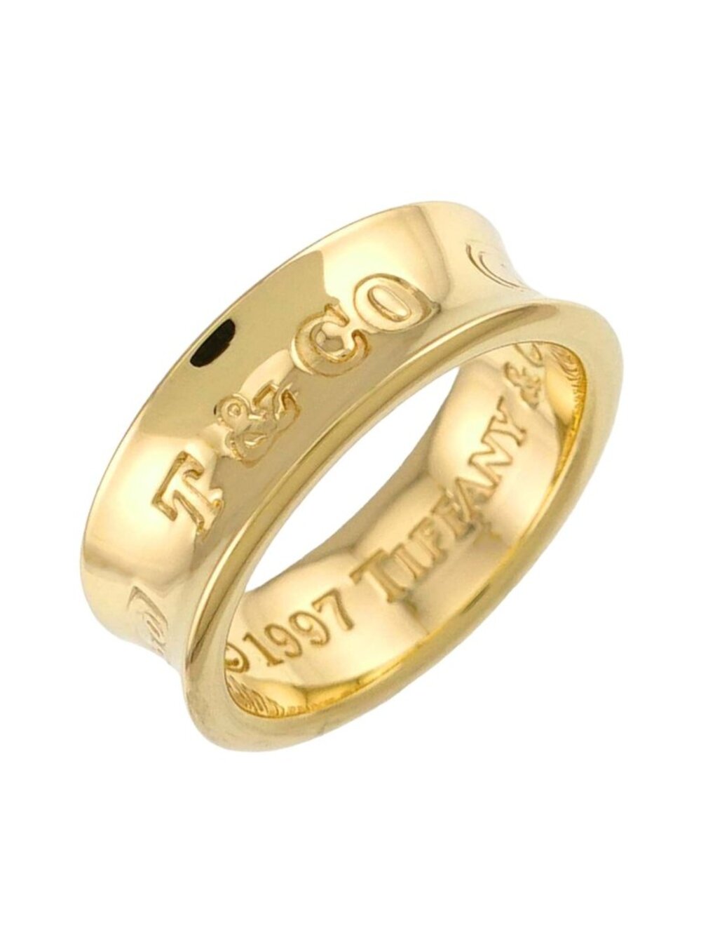 Tiffany & Co 1837 Narrow Ring 18k Yellow Gold